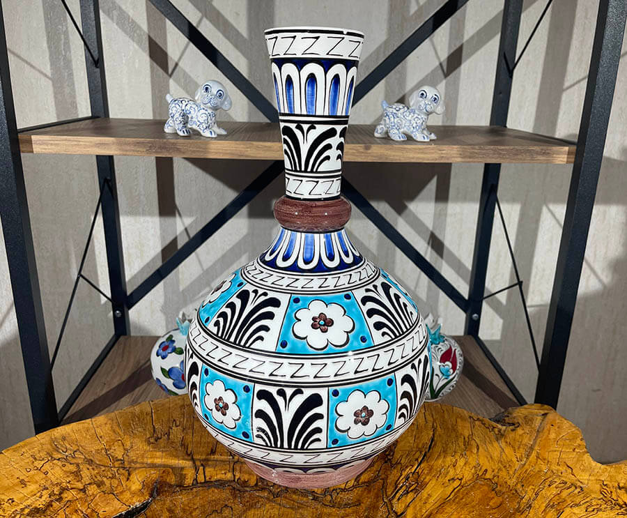 Folks job iznik pottery vase - 1