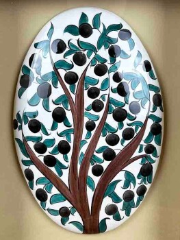 VIP Gift Olive Tree Motif Passe-Partout Wall Hanging - 2