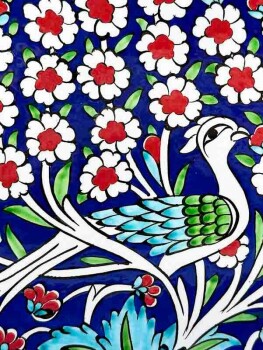 Paradise Garden 25cm Iznik Ceramic Plate - 2