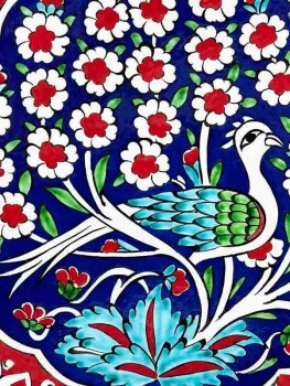 Paradise Garden Iznik Tile Plate 30cm - 2