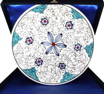 Pardonnez-moi cadeau, conception personnalisée Iznik Pottery Platey - 1