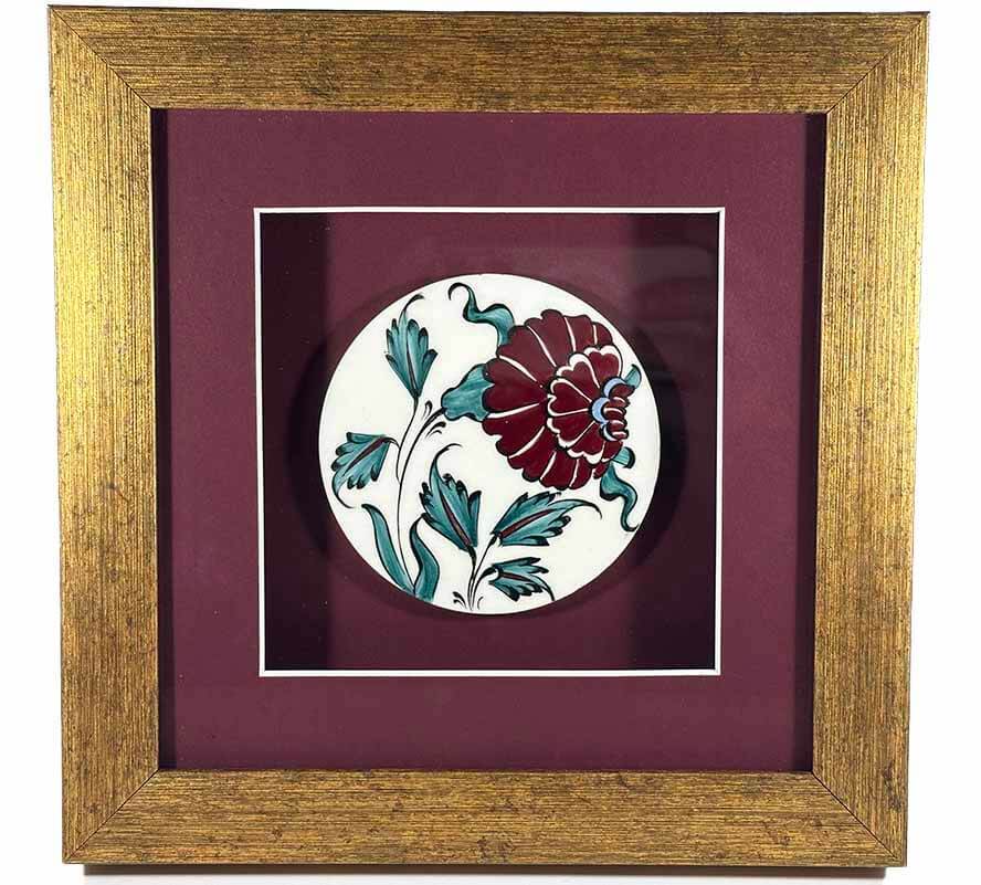 Pomegranate Motif Iznik Tile Plaque - 1