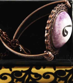 Purple Edge VAV Pottery Bracelet - 2