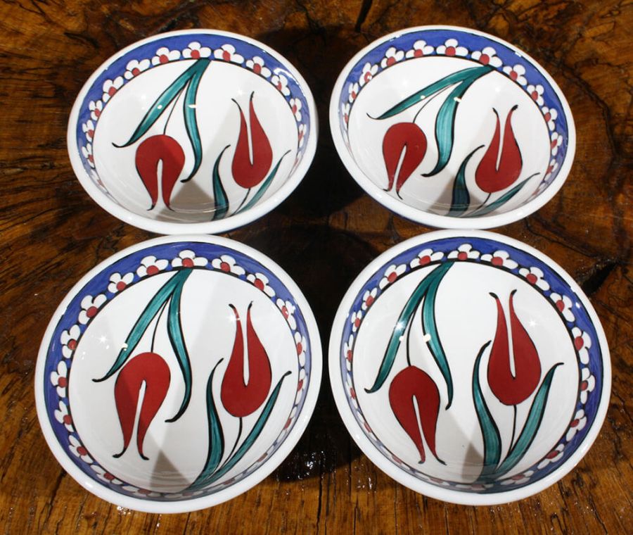 Reverse Straight Tulips 4 Pieces Bowl Set - 2