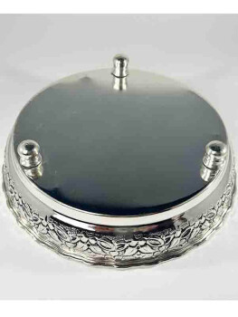 Silver Candy Bowl with Tulip and Carnation Motifs - 2