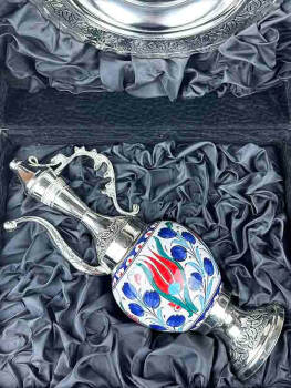 Silver-Plated Vase and Plate Set - 2