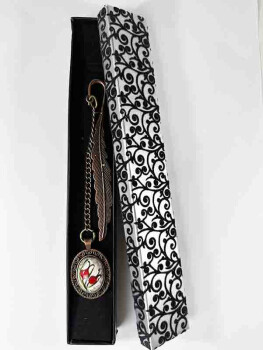 Teacher Gift Tulip Pattern Ceramic Bookmark - 2