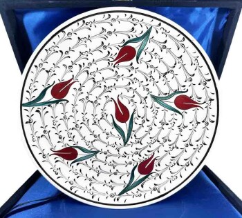 Thank You Gift for Patron 25cm Iznik Ceramic Plate - 1