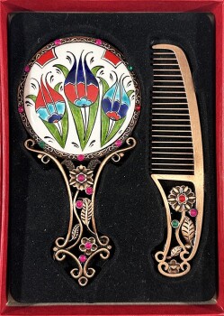 Three Tulip Comb Mirror Set - 1