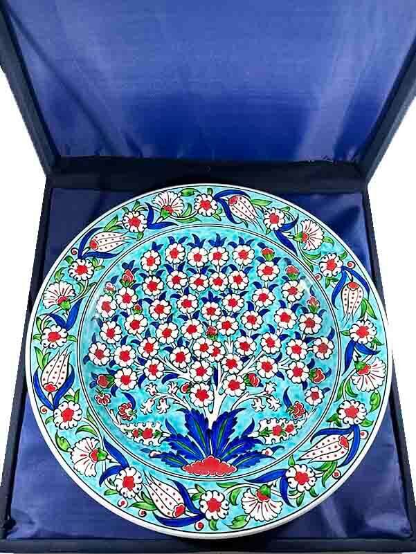 Tree of Life Pattern VIP Iznik Tile Plate - 3