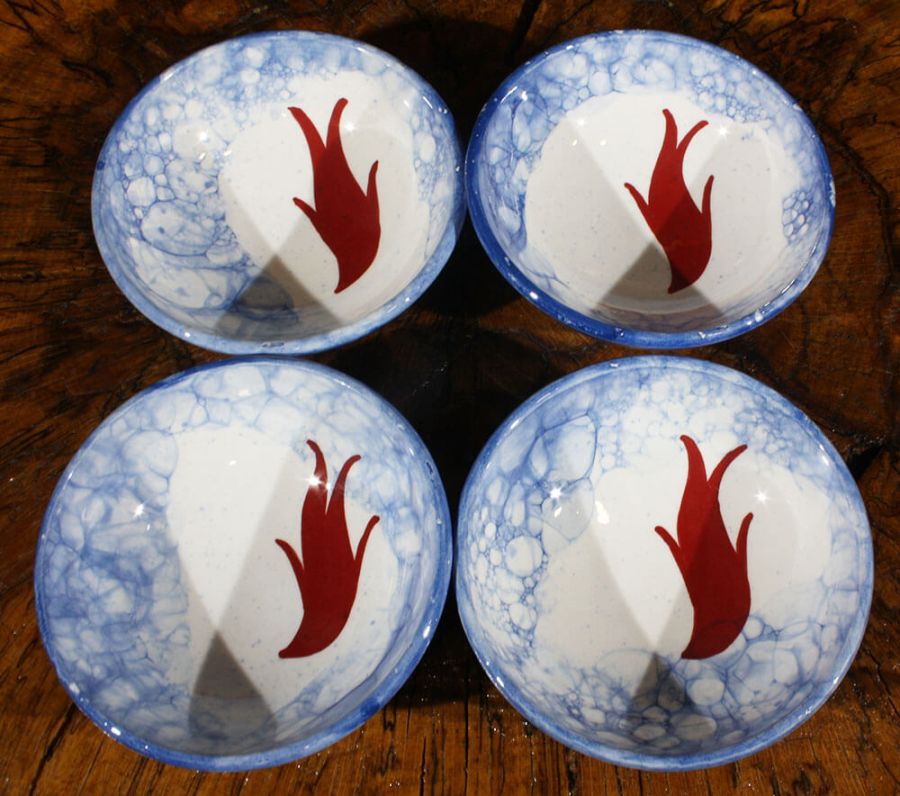 Tulip Design 4 Pieces Bowl Set - 2