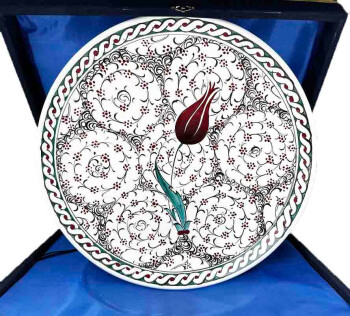 VIP Gift for Member of Parliament Iznik Tile Plate - 1