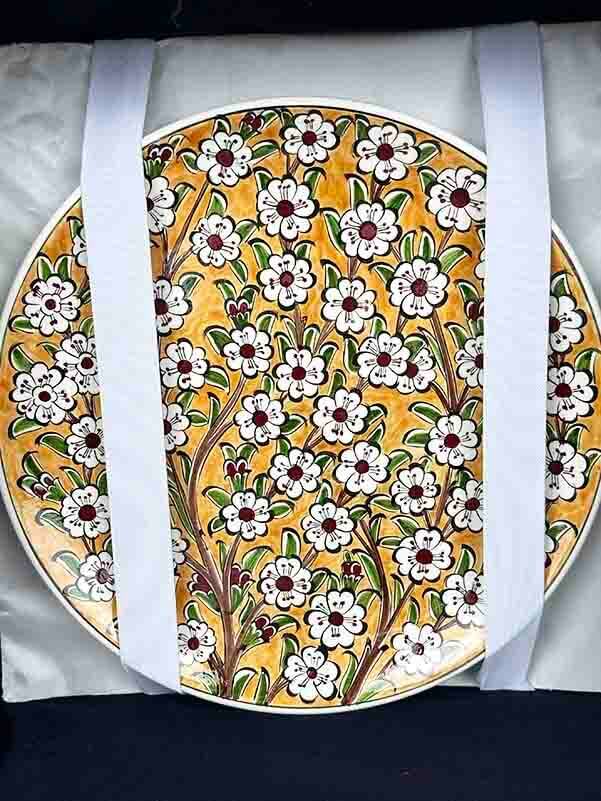 VIP Gift: Tree of Life Pattern İznik Tile Vase and Plate Set - 2