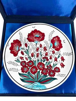 Vip Iznik Plate With Rose Patterned - 3