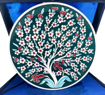 VIP Tree of Life Iznik Tile Plate - 1