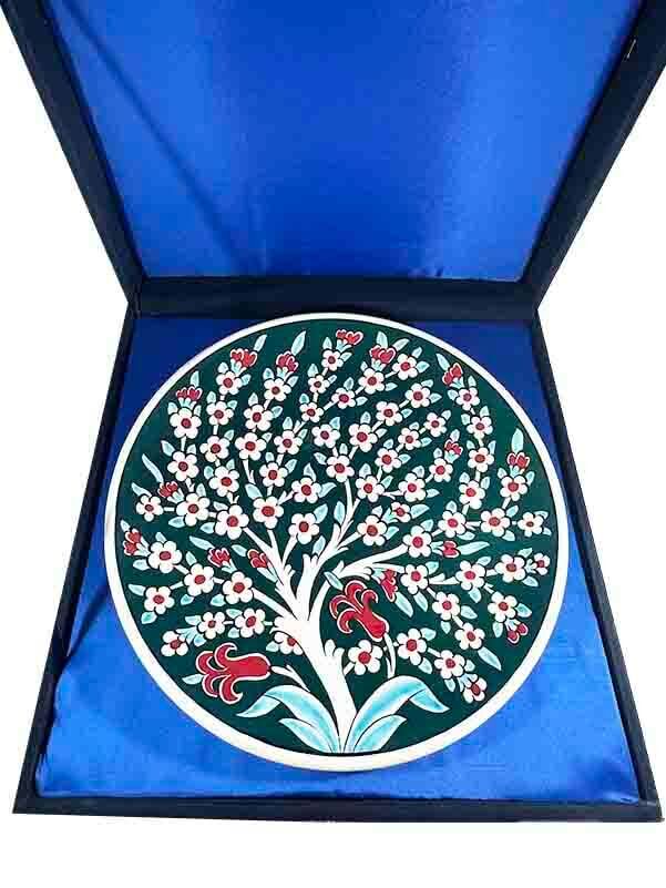 VIP Tree of Life Iznik Tile Plate - 3